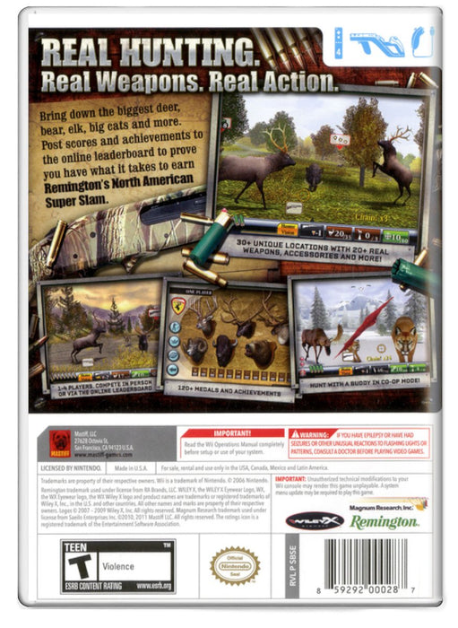 Remington Super Slam Hunting: North America - Nintendo Wii (Refurbished)