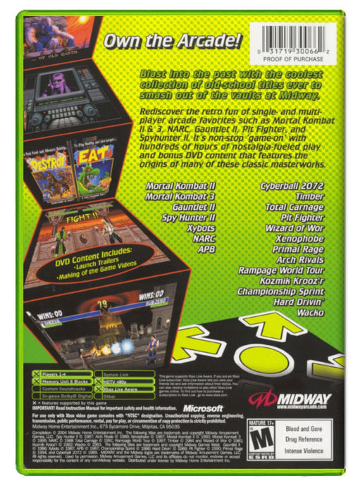 Midway Arcade Treasures 2 - Xbox Original (Refurbished)