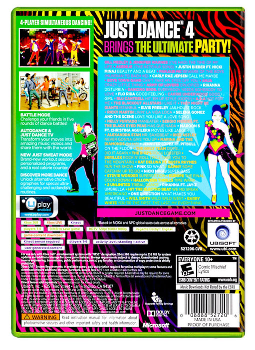 Just Dance 4 - Xbox 360 (Refurbished)