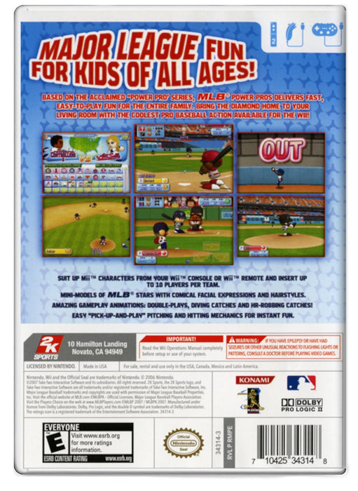 MLB Power Pros 2008 - Nintendo Wii (Refurbished)