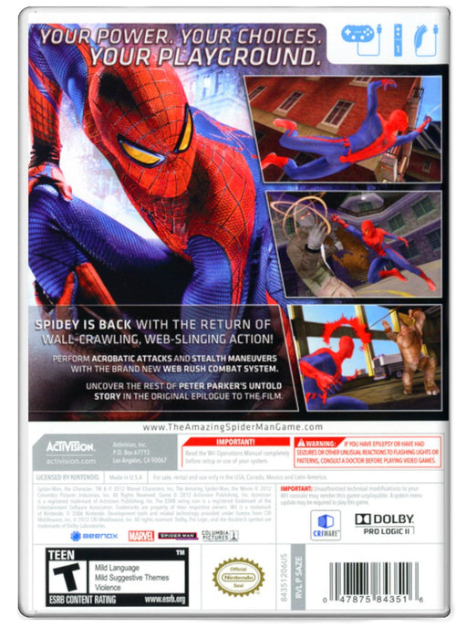 Amazing Spider-Man - Nintendo Wii (Refurbished)