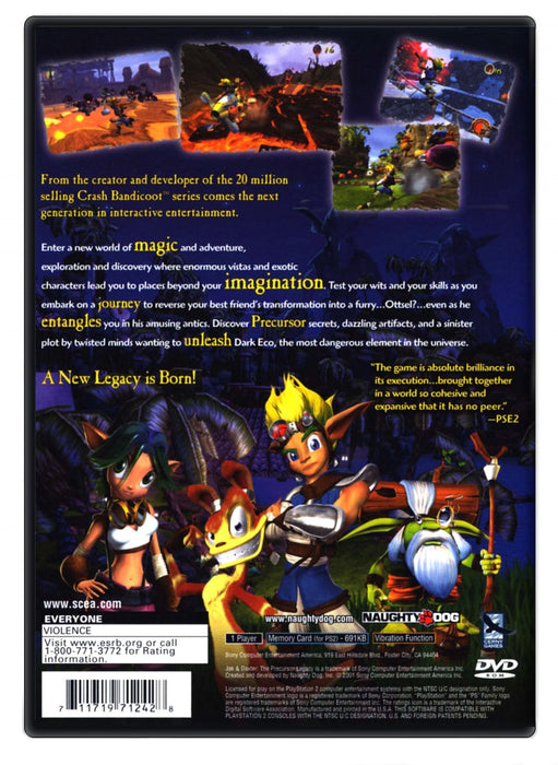 Jak and Daxter The Precursor Legacy - PlayStation 2 (Refurbished)