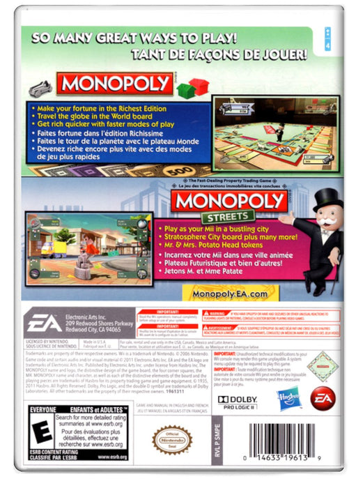 Monopoly Collection - Nintendo Wii (Refurbished)