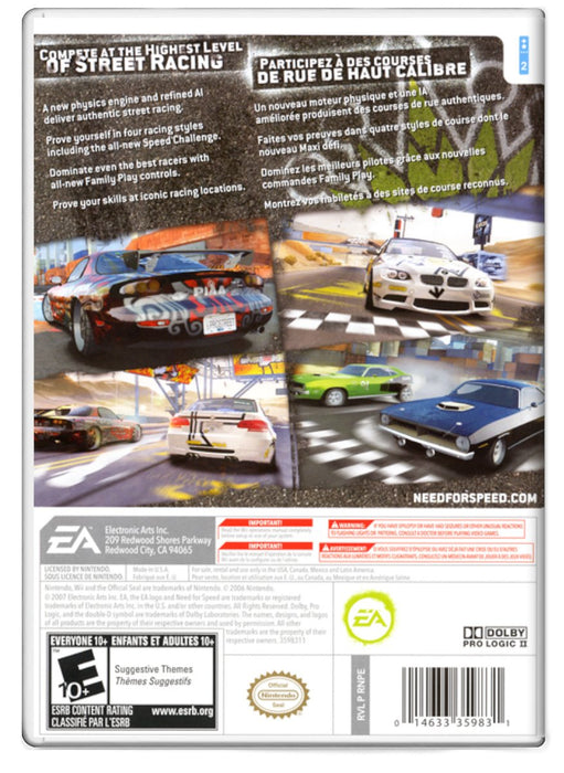 Need for Speed: ProStreet - Nintendo Wii (Refurbished)