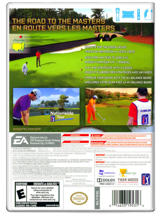 Tiger Woods PGA Tour 12 Masters - Nintendo Wii (Refurbished)