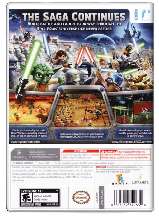 LEGO Star Wars III The Clone Wars - Nintendo Wii (Refurbished)