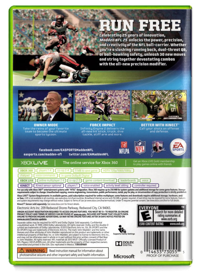 Madden NFL 25 - Xbox 360 (Refurbished)