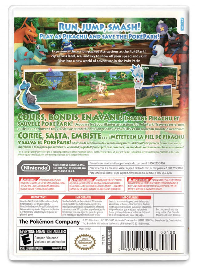 PokePark: Pikachus Adventure - Nintedno Wii (Refurbished)