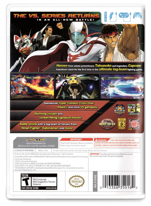 Tatsunoko vs. Capcom: Ultimate All-Stars - Nintendo Wii (Refurbished)