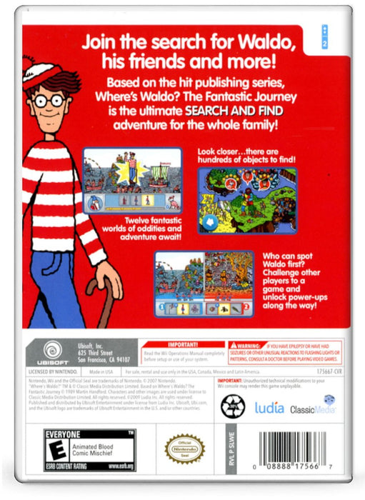 Where's Waldo The Fantastic Journey - Nintendo Wii (Refurbished)