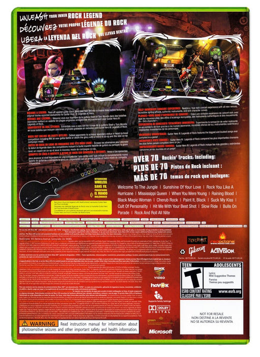 Guitar Hero III Legends of Rock - Xbox 360 (Refurbished)
