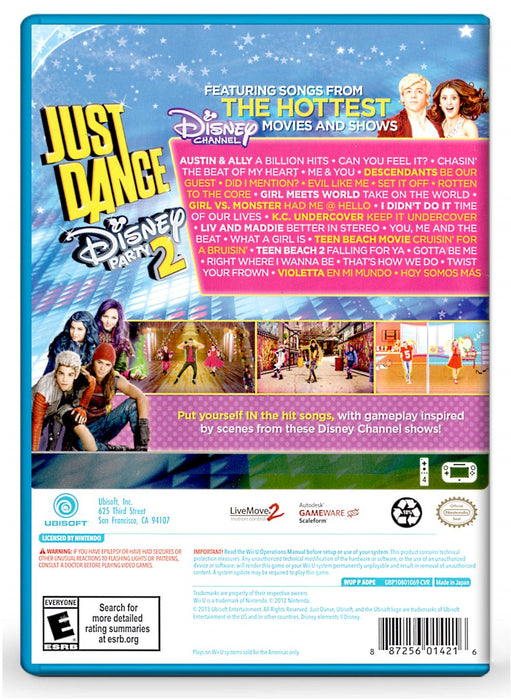 Just Dance Disney Party 2 - Nintendo Wii U (Refurbished)