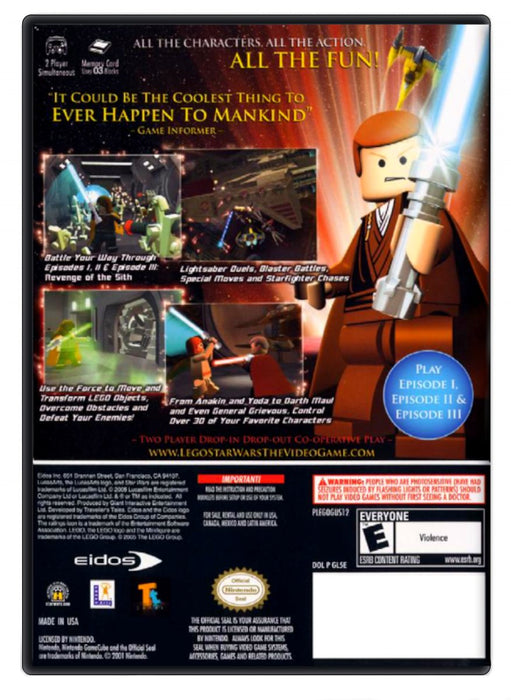 Lego Star Wars The Video Game - Nintendo GameCube (Refurbished)