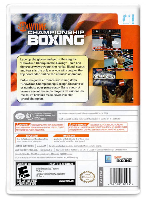 Showtime Championship Boxing - Nintendo Wii (Refurbished)