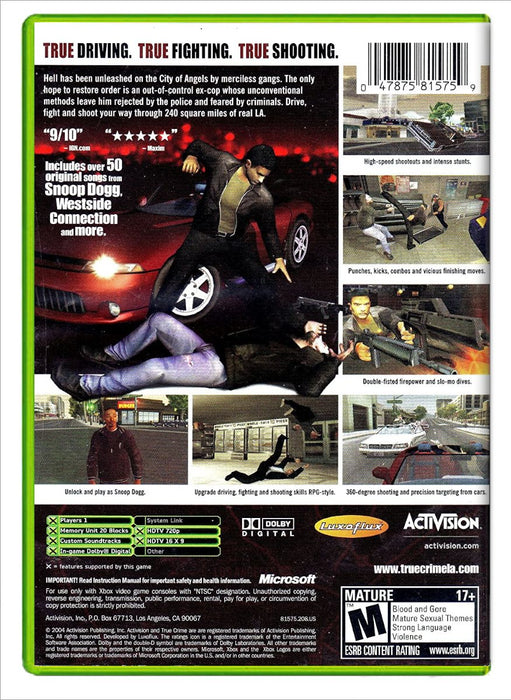 True Crime: Streets of LA - Xbox (Refurbished)