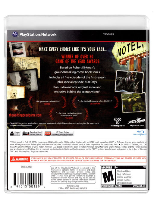 The Walking Dead Game of the Year - PlayStation 3 (Refurbished)