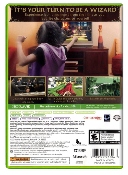 Harry Potter for Kinect - Xbox 360 (Refurbished)