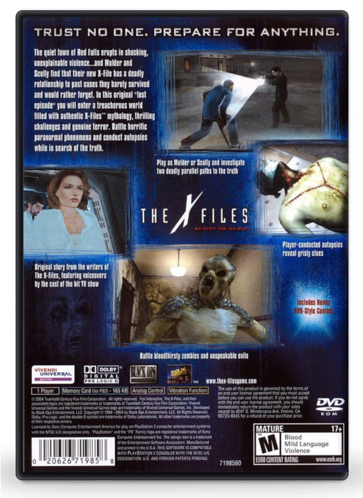 The X-Files: Resist or Serve - PlayStation 2 (Refurbished)