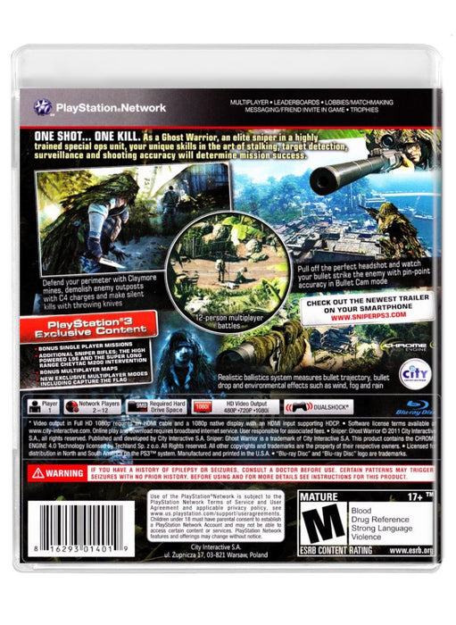 Sniper Ghost Warrior - PlayStation 3 (Refurbished)