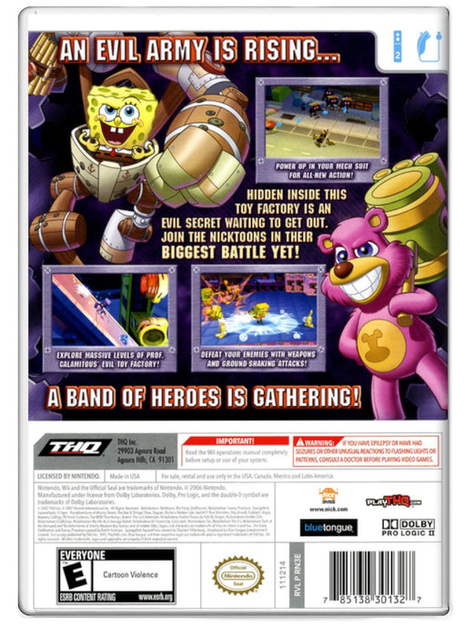Nicktoons: Attack of the Toybots - Nintendo Wii (Refurbished)