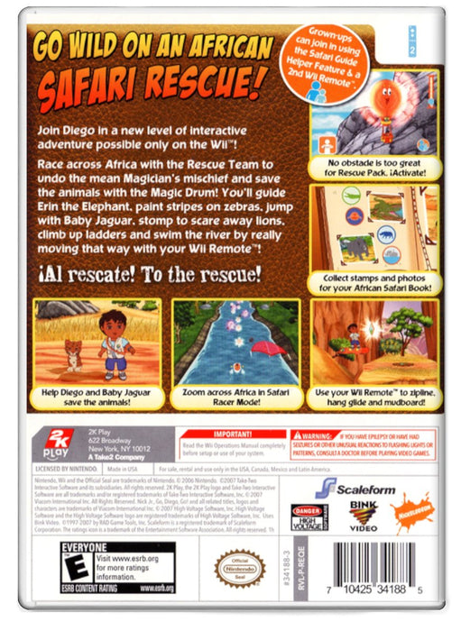 Go Diego Go Safari Rescue - Nintendo Wii (Refurbished)