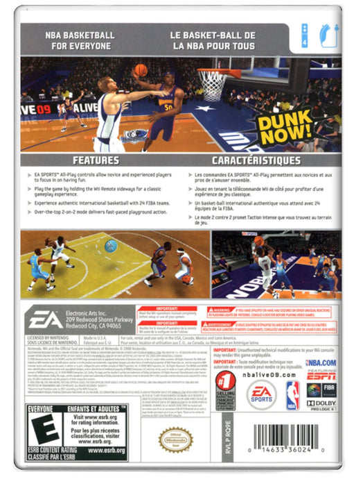 NBA Live 09 All-Play - Nintendo Wii (Refurbished)