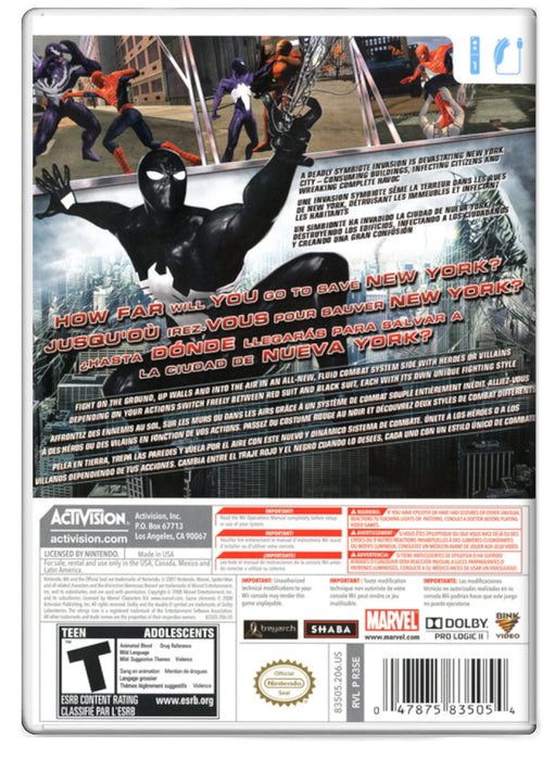 Spider-Man: Web of Shadows - wii - Walkthrough and Guide - Page 5 - GameSpy