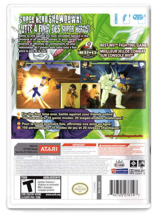 Dragon Ball Z Budokai Tenkaichi 3 - Nintendo Wii (Refurbished)