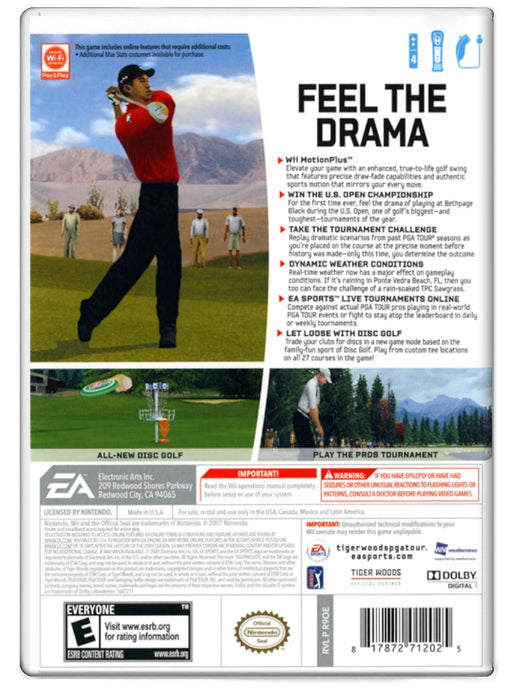 Tiger Woods PGA Tour 10 - Nintendo Wii (Refurbished)