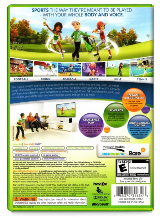 Kinect Sports Season Two - Xbox 360 (Refurbished)