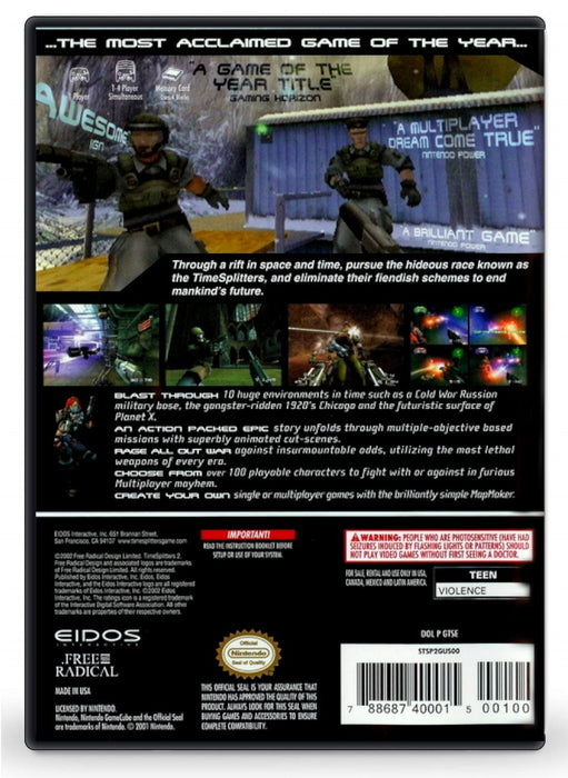 TimeSplitters 2 - Nintendo GameCube (Refurbished)
