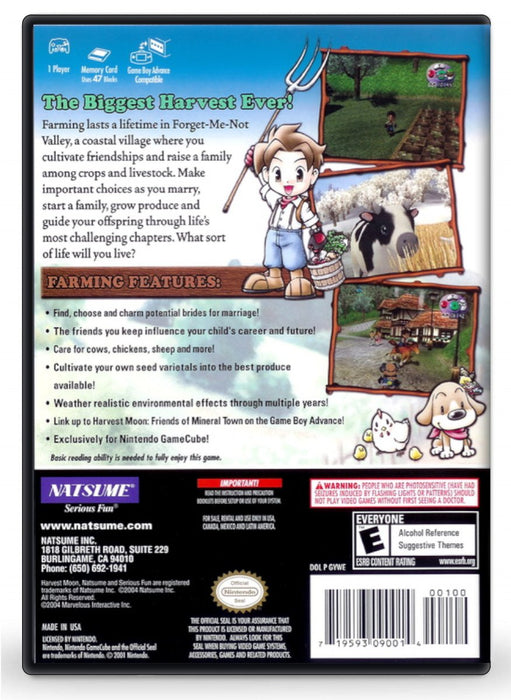 Harvest Moon A Wonderful Life - Nintendo GameCube (Refurbished)