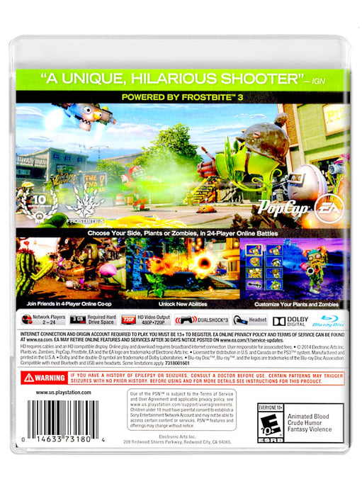 Plants vs. Zombies: Garden Warfare - PlayStation 3 (Refurbished)