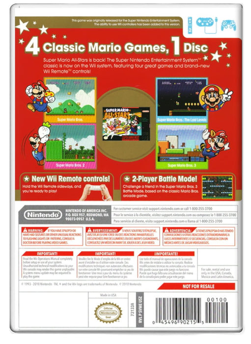 Super Mario All Stars - Nintendo Wii (Refurbished)