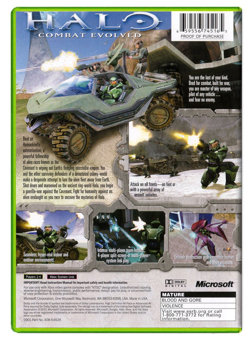 Halo Combat Evolved - Xbox Original (Refurbished)