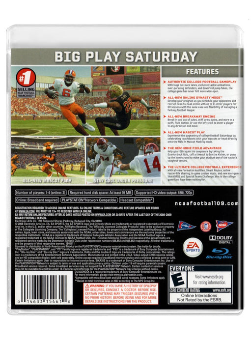 NCAA Football 09 - PlayStation 3 (Refurbished)