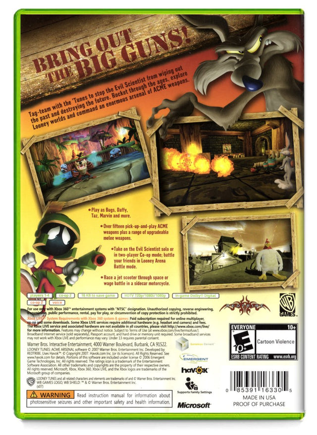Looney Tunes Acme Arsenal - Xbox 360 (Refurbished)