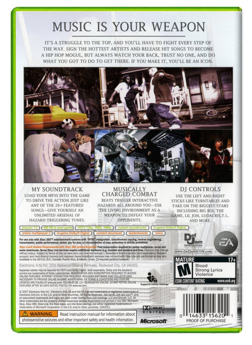 Def Jam Icon - Xbox 360 (Refurbished)