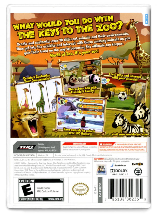 World of Zoo - Nintendo Wii  (Refurbished)
