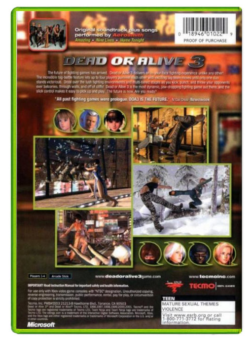 Dead or Alive 3 - Xbox Original (Refurbished)