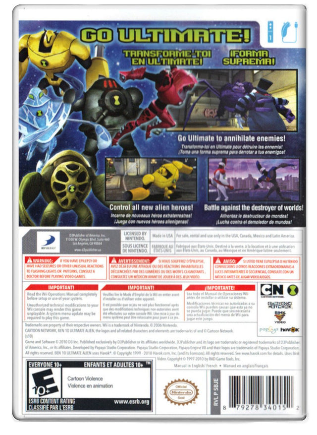 Ben 10 Ultimate Alien Cosmic Destruction - Nintendo Wii (Refurbished)