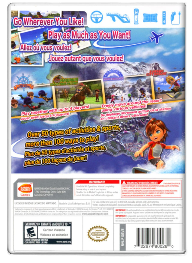 Go Vacation - Nintendo Wii (Refurbished)