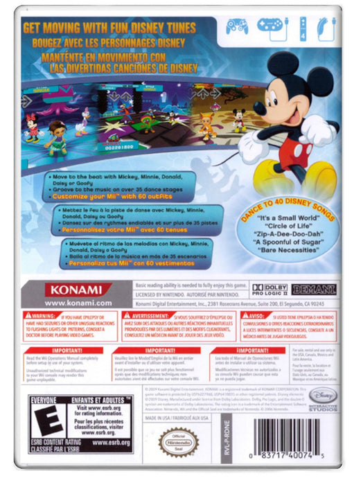 Dance Dance Revolution Disney Grooves - Nintendo Wii (Refurbished)