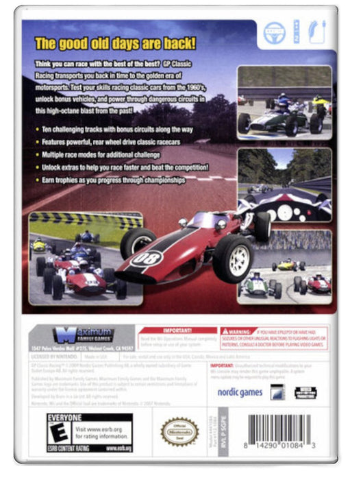 Maximum Racing GP Classic Racing - Nintendo Wii (Refurbished)