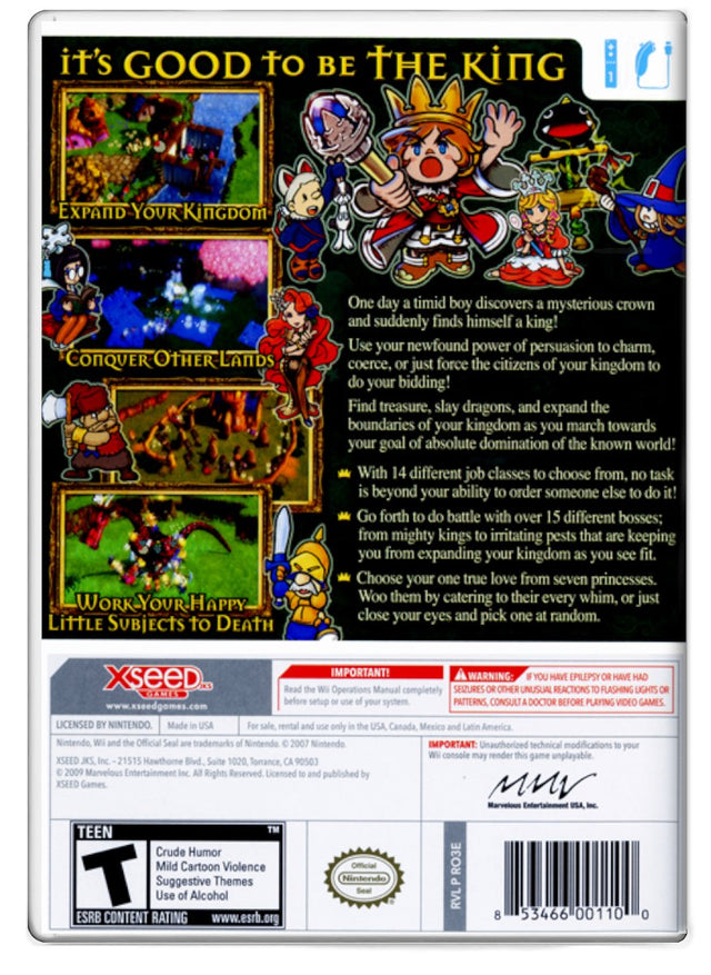 Little Kings Story - Nintendo Wii (Refurbished)