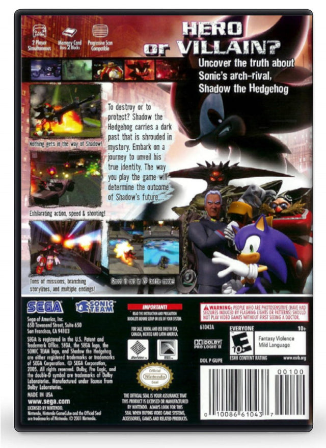 Shadow the Hedgehog - Nintendo GameCube (Refurbished)