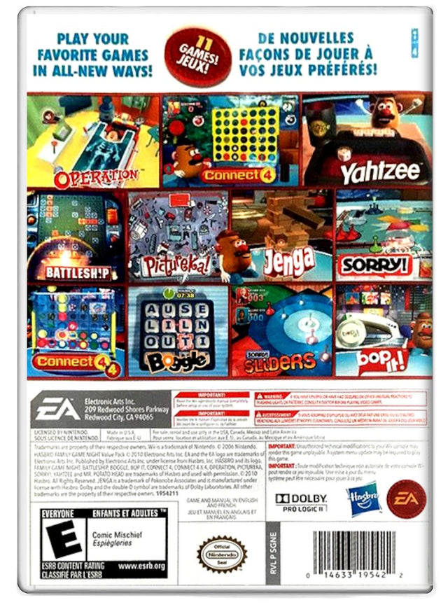 Family Game Night 1 and 2 Bundle - Nintendo Wii (Refurbished)