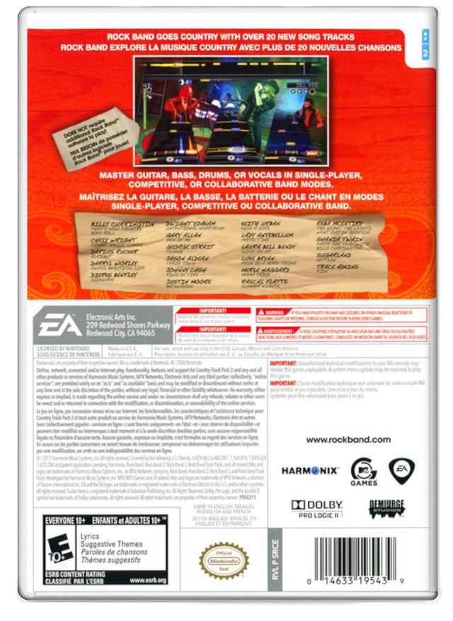 Rock Band Country Track Pack 2 - Nintendo Wii (Refurbished)