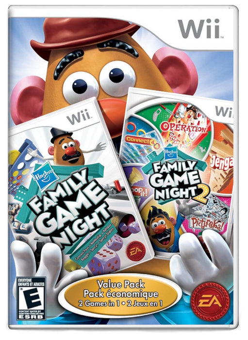 Family Game Night 1 and 2 Bundle - Nintendo Wii (Refurbished)