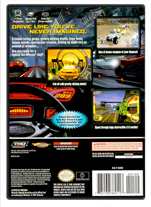 Hot Wheels: Velocity X - Nintendo GameCube (Refurbished)
